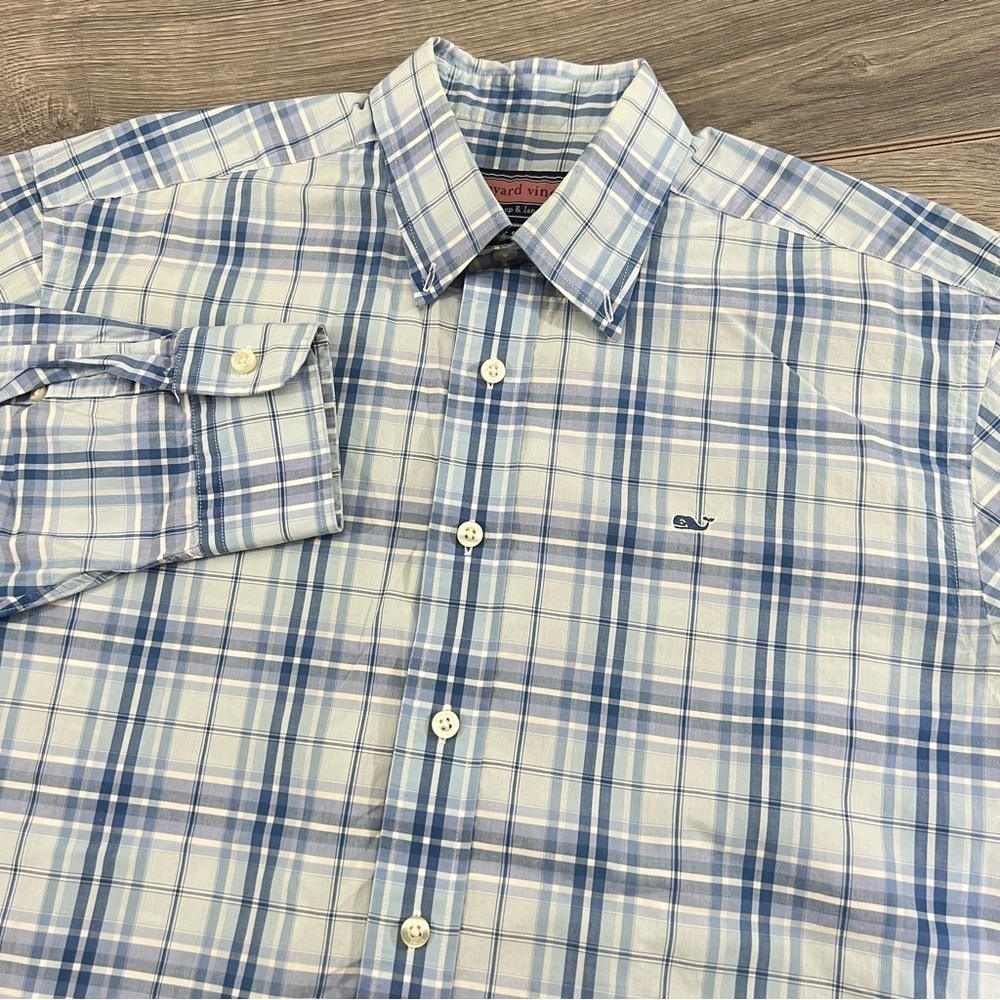 Vineyard Vines Mens Whale Shirt Button Front size S